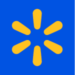 A centered yellow six-pronged "Spark" logo on a vibrant blue square background, flanked by solid black vertical bars on the left and right.